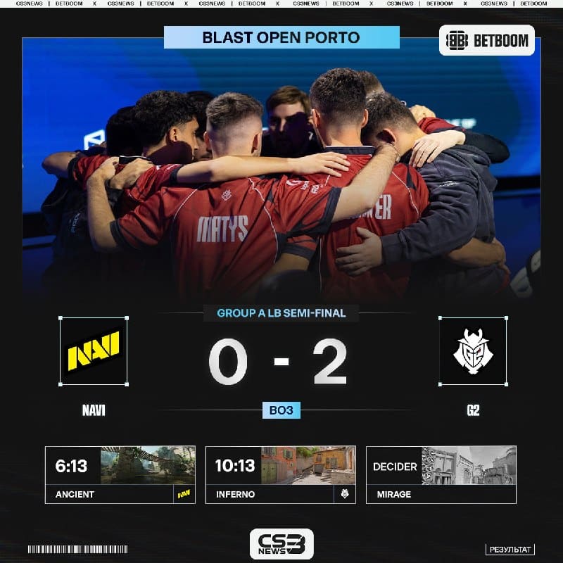 NAVI ПОКИДАЮТ BLAST OPEN PORTO!