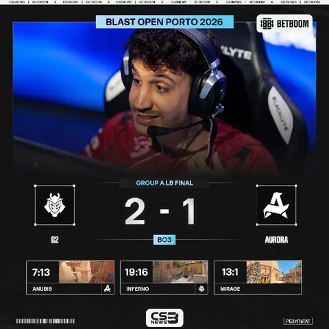 G2 сыграют в четвертьфинале BLAST Open Porto