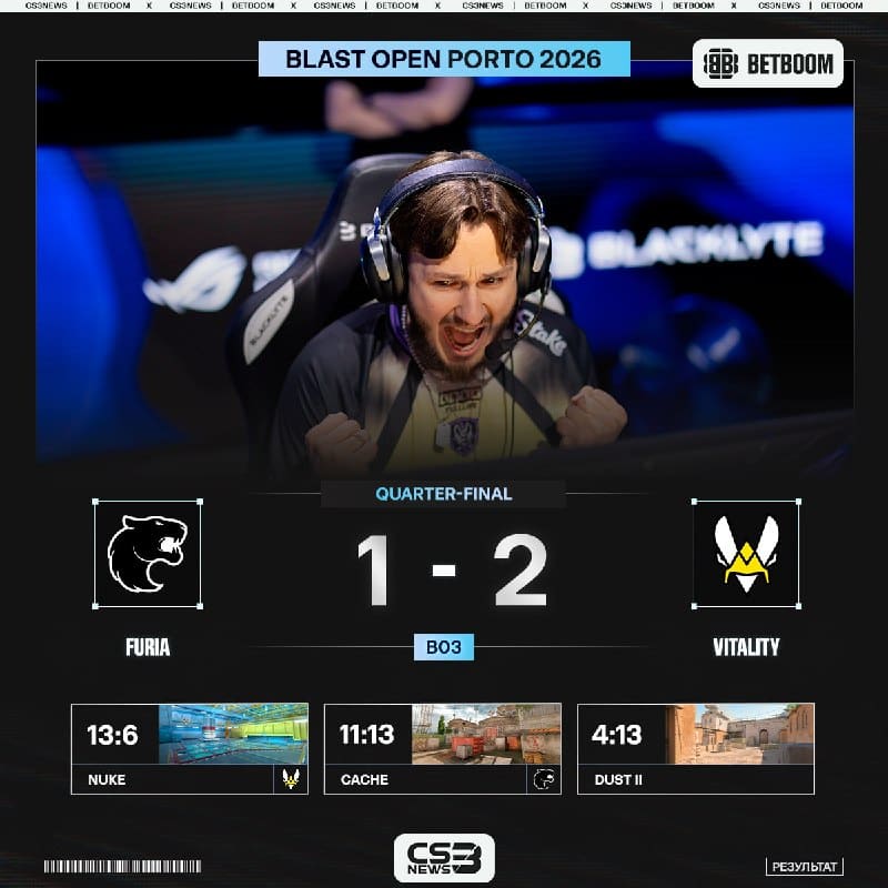 VITALITY — В ТОП-4, FURIA — НЕТ!