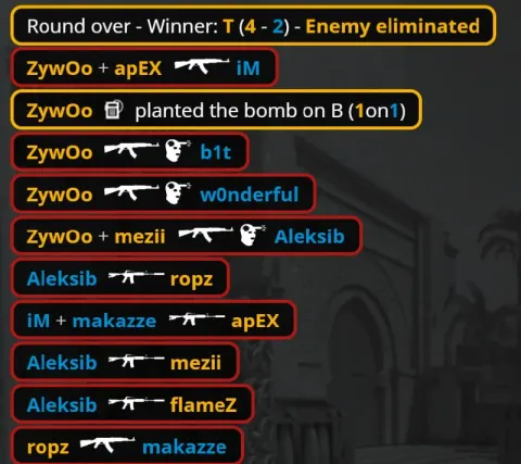 ZYWOO ТАЩИТ 1VS4