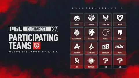 Стали известны инвайты на PGL Bucharest 2027